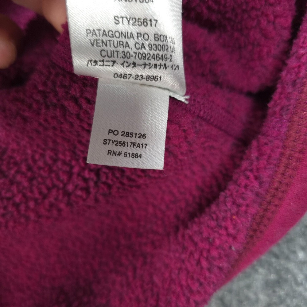 Patagonia Raspberry Half-Zip Teddy Fleece Pullover - Picture 7 of 13